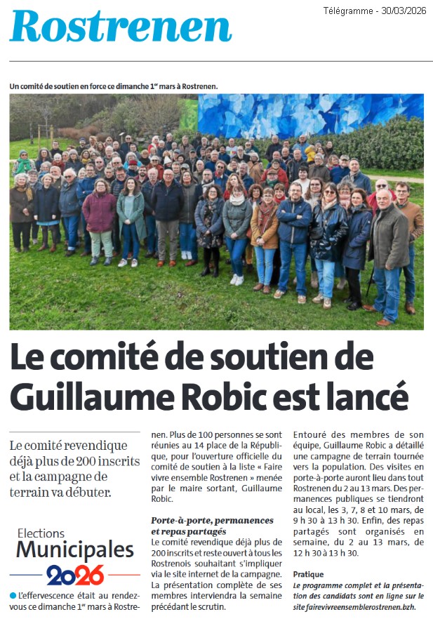 Le comité de soutien de Guillaume Robic est lancé