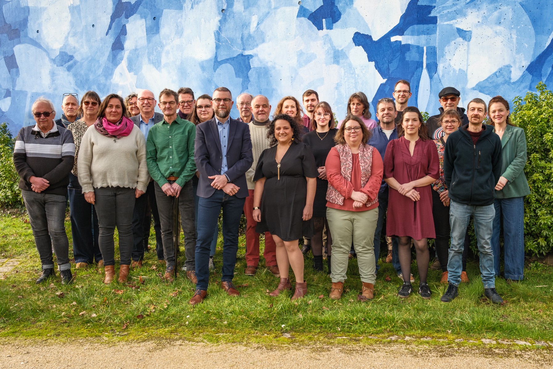 photographie des candidats de la liste Faire vivre ensemble Rostrenen - Lakaat Rostrenn da vevañ asambles